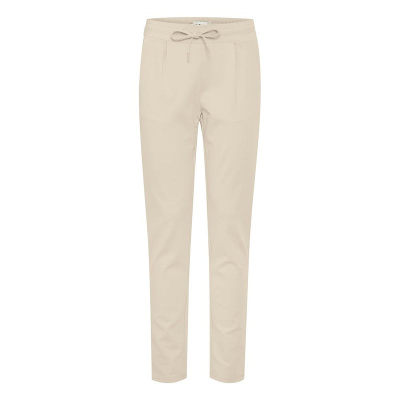 ICHI Beige Polyester Jeans & Women's Pant