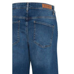 ICHI Blue Cotton Jeans & Women's Pant