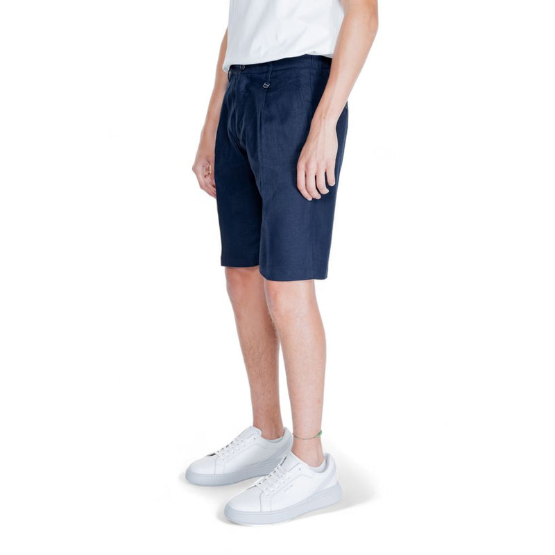 Antony Morato Blue Linen Men's Short