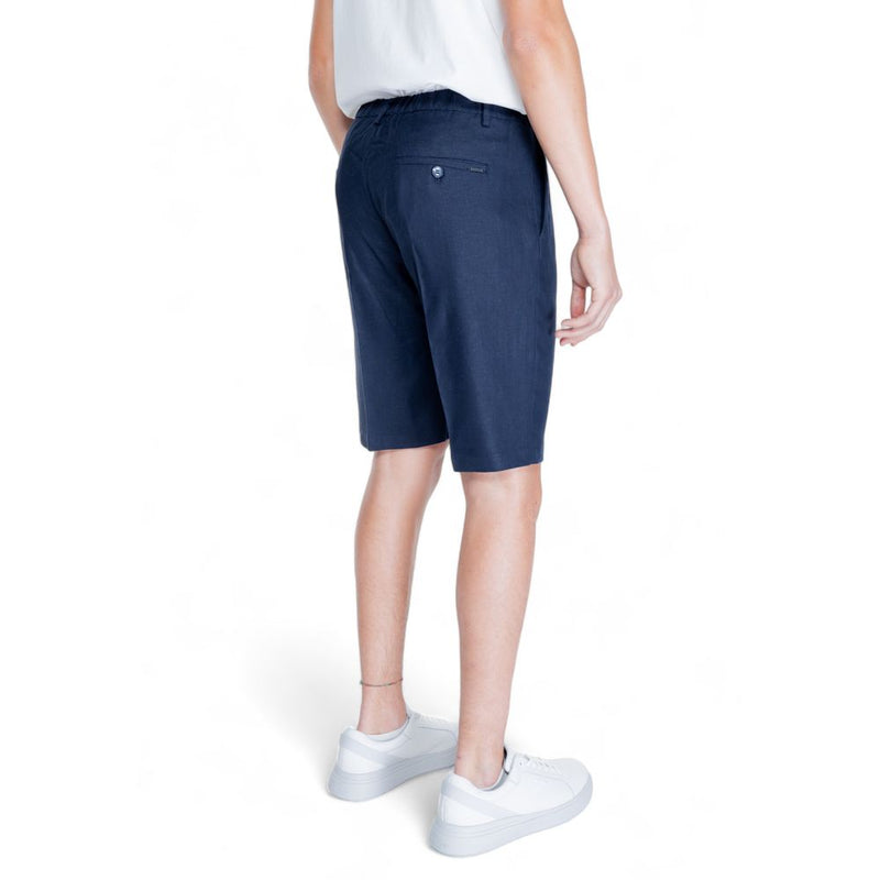 Antony Morato Blue Linen Men's Short