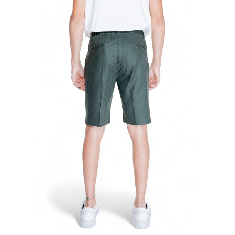 Antony Morato Green Linen Men's Short