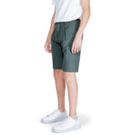 Antony Morato Green Linen Men's Short