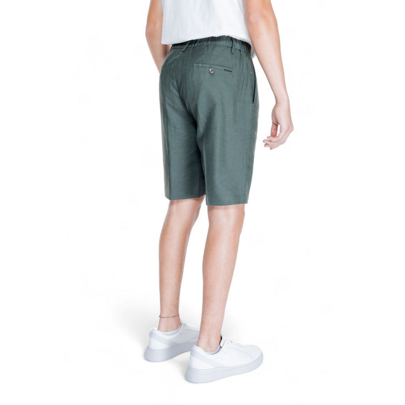 Antony Morato Green Linen Men's Short