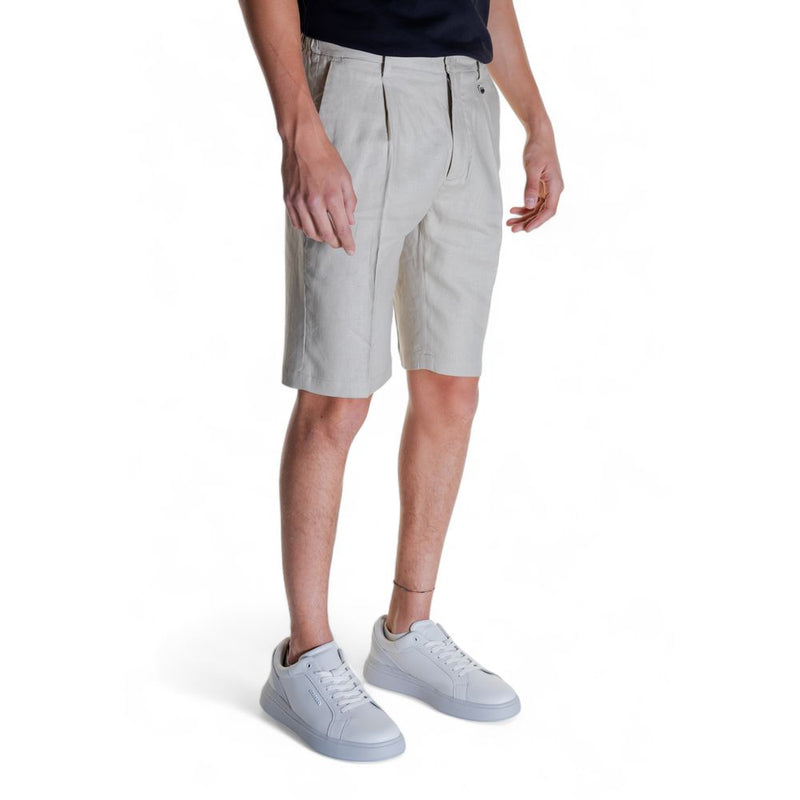 Antony Morato Beige Linen Men's Short