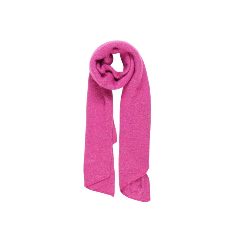 Pieces Pink Recycled Polyester Women's Scarf