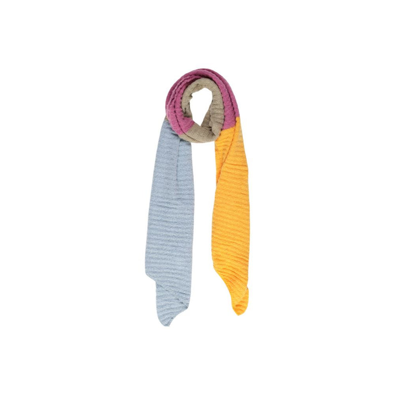 Pieces Yellow Recycled Polyester Women's Scarf