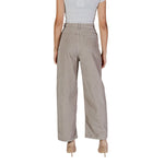 Only Beige Cotton Jeans & Women's Pant