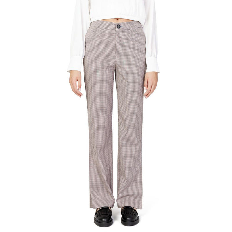 Only Beige Polyester Jeans & Women's Pant