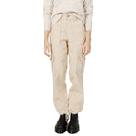 Only Beige Cotton Jeans & Women's Pant