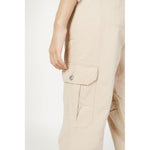 Only Beige Cotton Jeans & Women's Pant