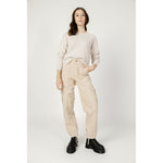 Only Beige Cotton Jeans & Women's Pant