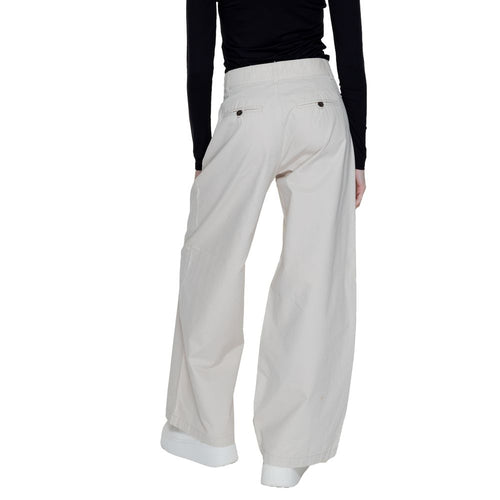 Only Beige Cotton Jeans & Women's Pant