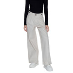 Only Beige Cotton Jeans & Women's Pant