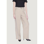 Only Beige Viscose Jeans & Women's Pant