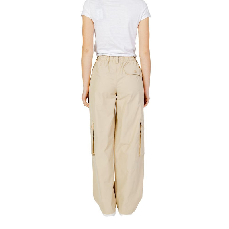 Only Beige Cotton Jeans & Women's Pant