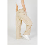 Only Beige Cotton Jeans & Women's Pant