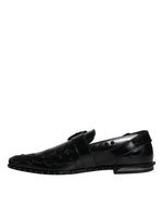 Dolce & Gabbana Black Embellished Derby Monk Strap Men's Shoes (Pre-Owned)