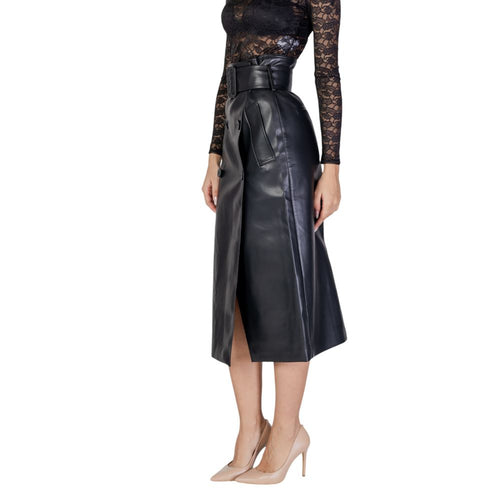 Morgan De Toi Black Polyester Women's Skirt