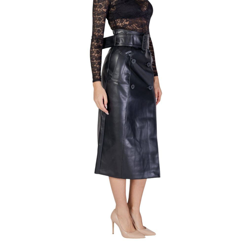 Morgan De Toi Black Polyester Women's Skirt