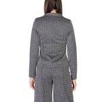 ICHI Black Polyester Suits & Women's Blazer