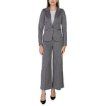 ICHI Black Polyester Suits & Women's Blazer