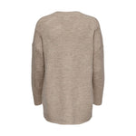 Only Beige Acrylic Women's Sweater