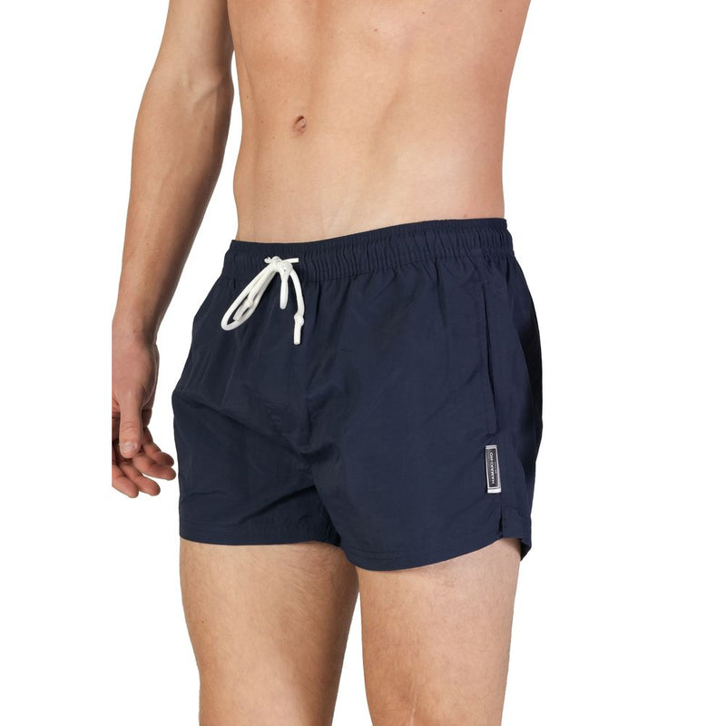 Hamaki-Ho Blue Polyester Men's Swimwear