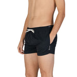 Hamaki-Ho Black Polyester Men's Swimwear