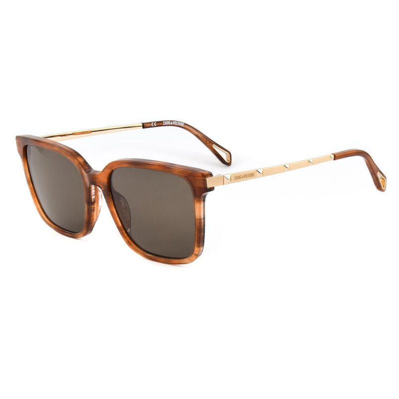 Zadig & Voltaire Brown Acetate Women's Sunglasses