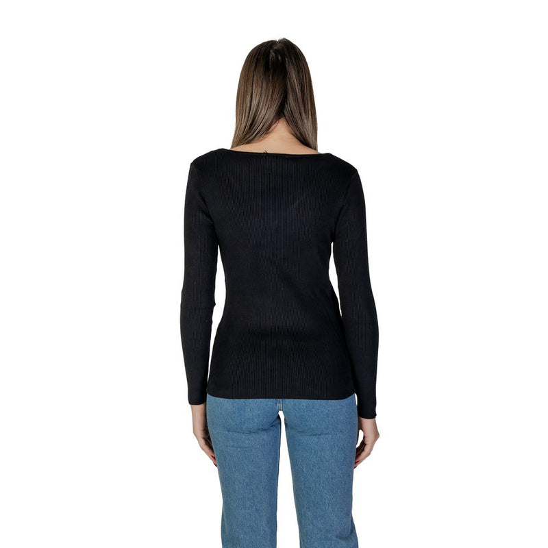 Morgan De Toi Black Polyamide Tops & Women's T-Shirt