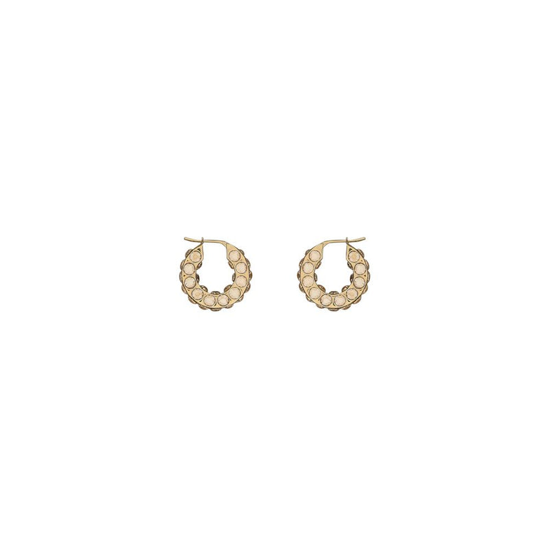 Amina Muaddi Jah Hoop Small Women's Earrings