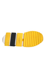 Dolce & Gabbana Yellow Black Slip On Sorrento Sneaker Men's Shoes (Pre-Owned)