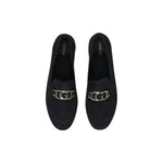 Guess Black Leather Flat Women's Shoe