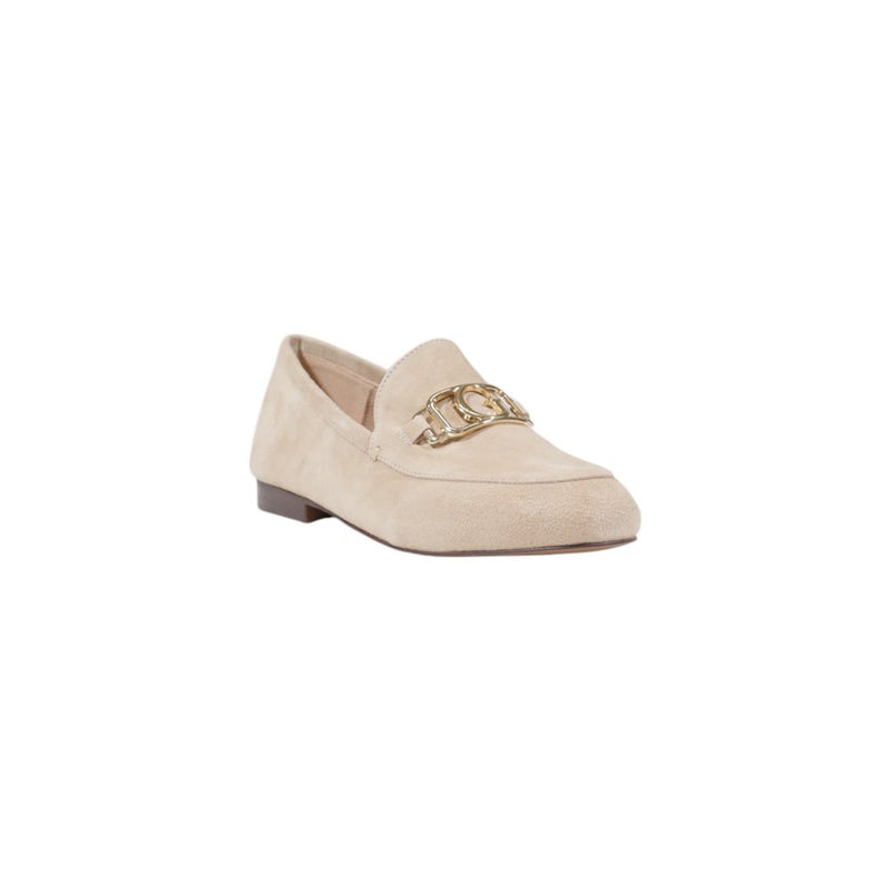 Guess Beige Leather Flat Women's Shoe