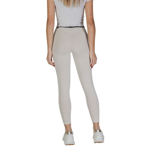 Napapijri Cream Cotton Jeans & Women's Pant