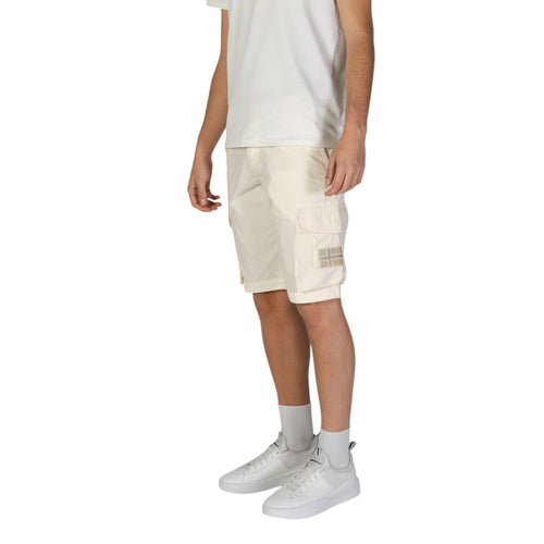 Napapijri Cream Cotton Men's Short