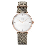 Cluse Beige Leather Women's Watch