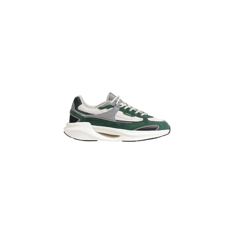 D.A.T.E Green Leather Men's Sneaker