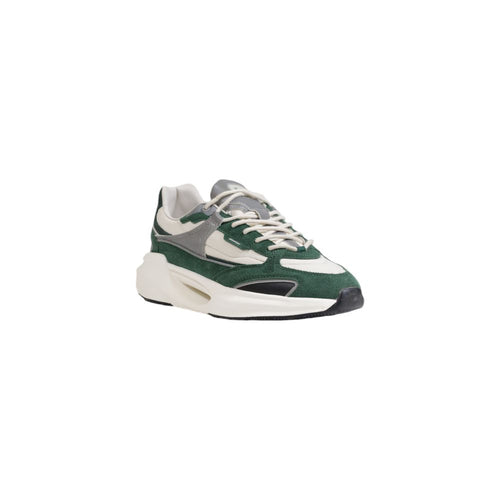 D.A.T.E Green Leather Men's Sneaker