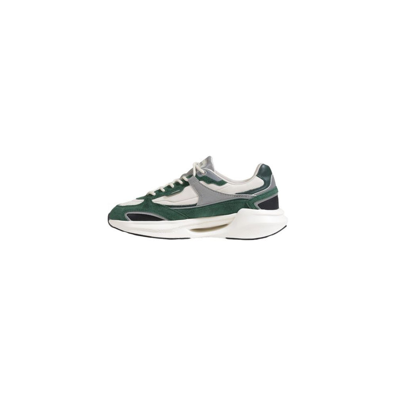 D.A.T.E Green Leather Men's Sneaker