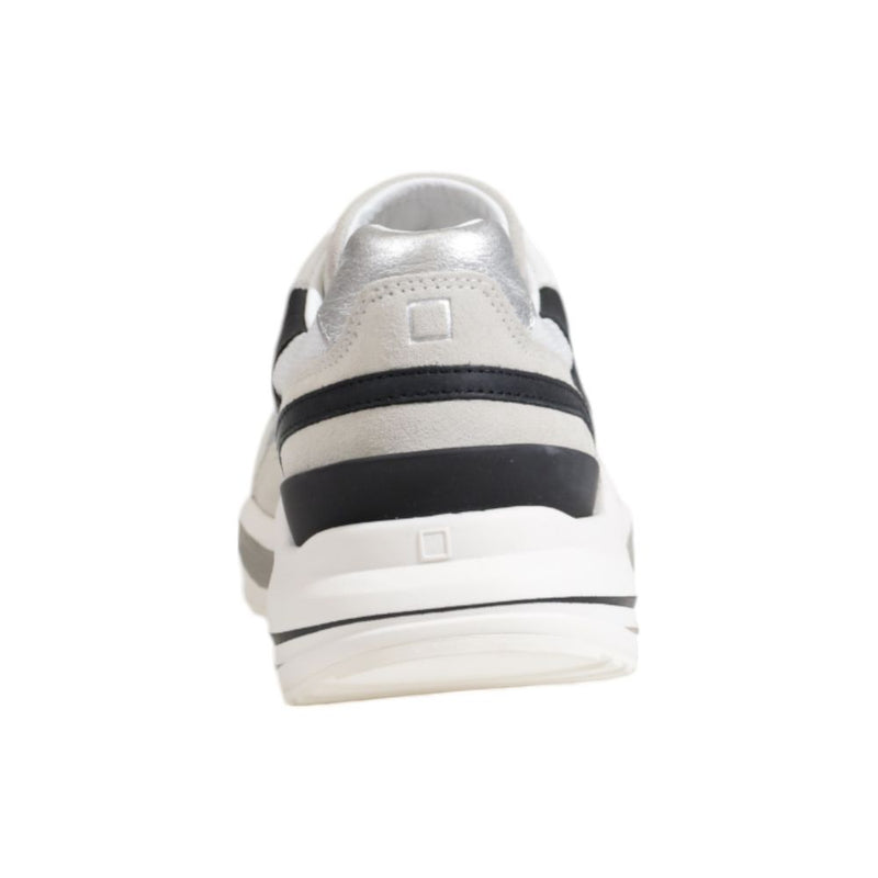 D.A.T.E Silver Fabric Women's Sneaker