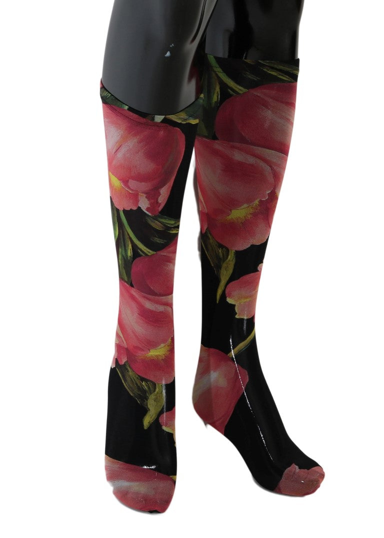 Dolce & Gabbana Floral Nylon Stretch Women's Stockings