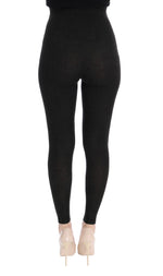 Dolce & Gabbana Elegant High-Waist Cashmere Tights Women's Pants