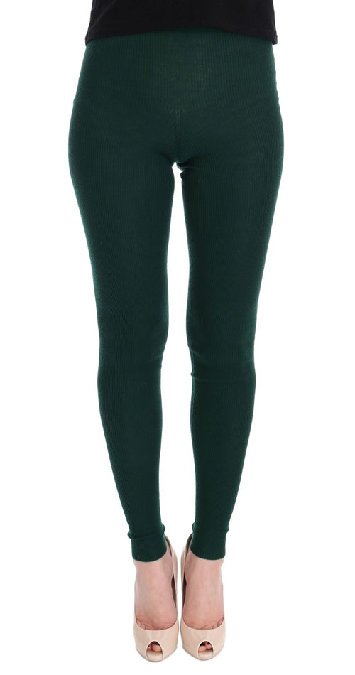 Dolce & Gabbana Elegant High-Waist Cashmere Tights Women's Pants