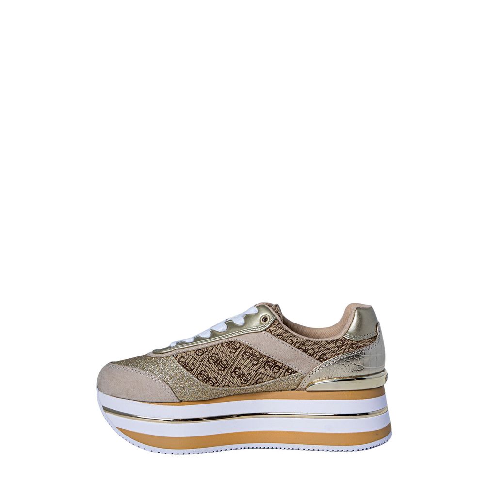 Guess Beige Polyester Women's Sneaker