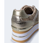 Guess Beige Polyester Women's Sneaker