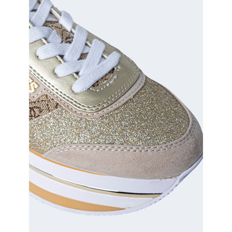 Guess Beige Polyester Women's Sneaker