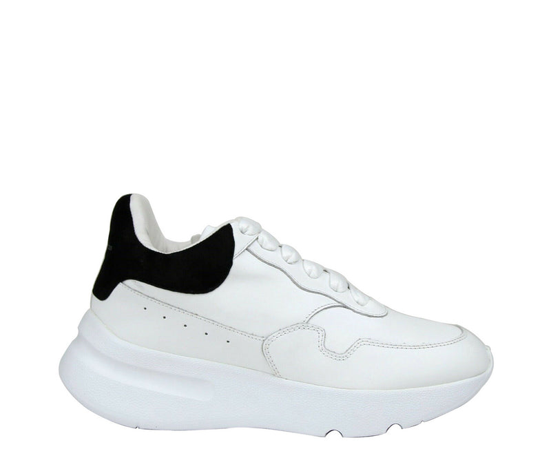 Alexander McQueen Black Suede Oversized Sneaker Womens Shoes Size 37.5 /  7.5 US