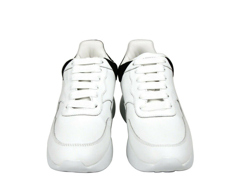 Alexander McQueen Black Suede Oversized Sneaker Womens Shoes Size 37.5 /  7.5 US