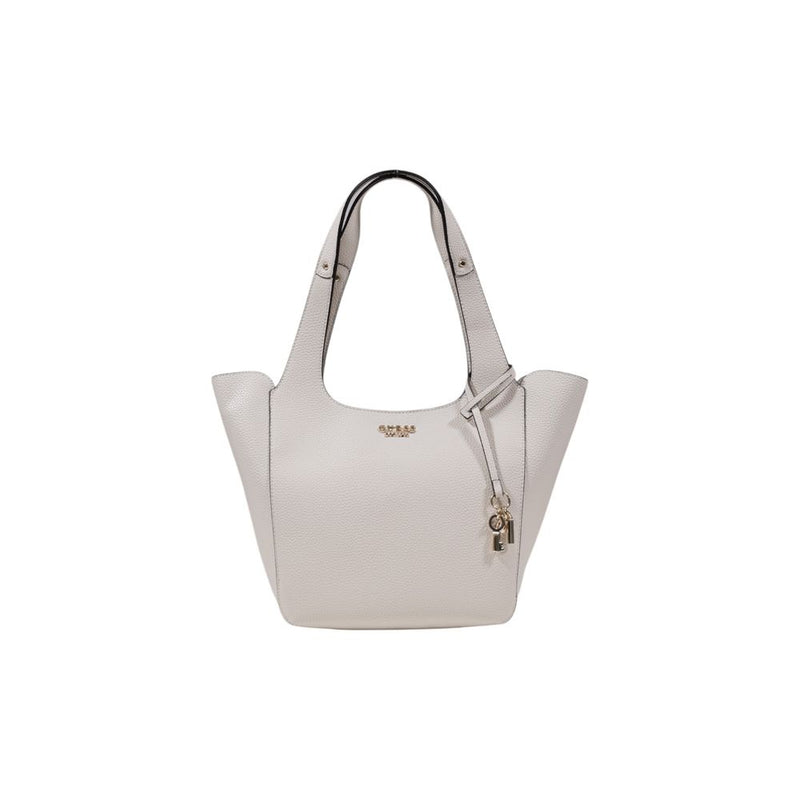 Guess Cream Polyethylene Women's Handbag